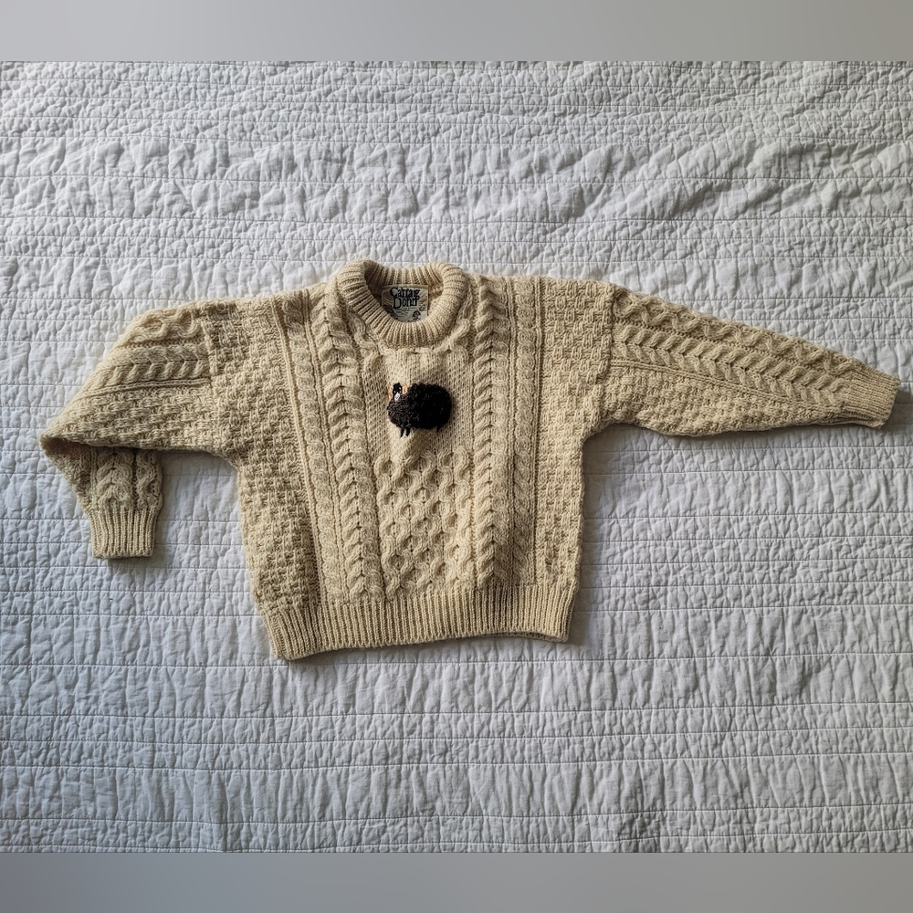 Carraig Donn aran Pure New Wool Vintage Sweater